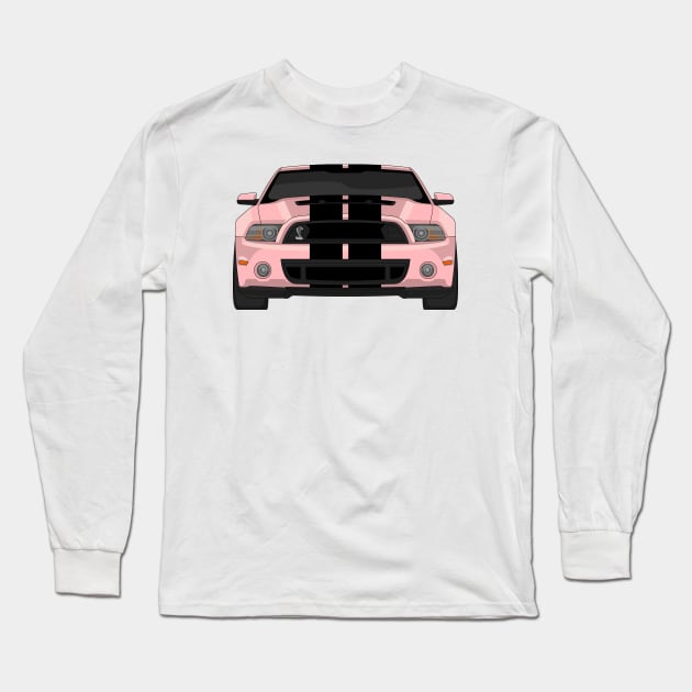 MUSTANG SHELBY GT500 PINK Long Sleeve T-Shirt by VENZ0LIC